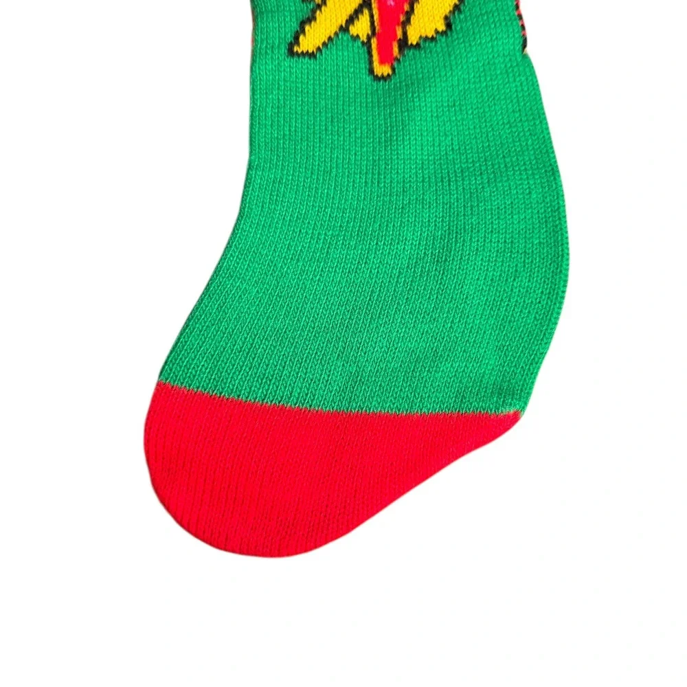 Vintage Sesame‎ Street Christmas Stocking Big Bird Knitted Holiday Decor